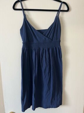 Old Navy Navy Spaghetti-Strap Midi Dress